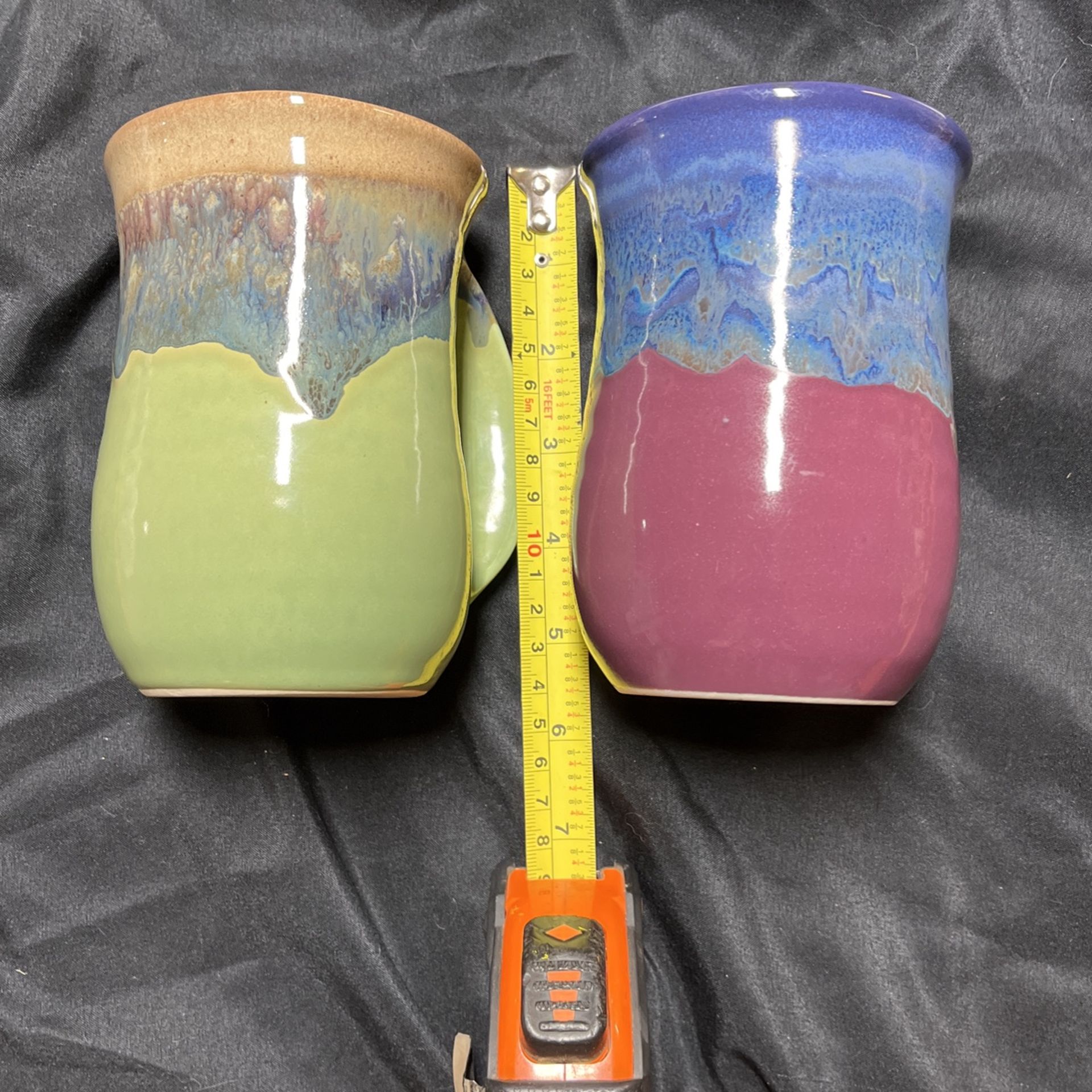 Neher Handmade Right Hand Warmer Pottery Mugs