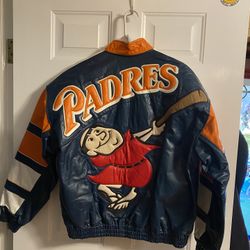 New SAN DIEGO PADRES  LEATHER JACKET