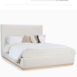 City Furniture Calabasas Beige Uph Panel Bed 