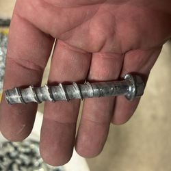  Lot of Concrete / Masonry Screws – Heavy-Duty Cement Anchors (50+ Pieces) 