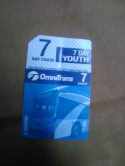 7 day Omnitrans bus pass