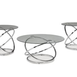 3 Piece Coffee Table And Side Tables 