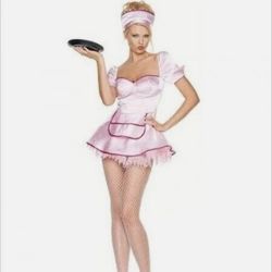 New, Women’s Sexy Waitress Costume Size Small 