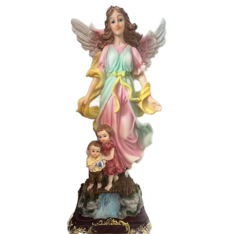 Angel De La Guarda Resin Religious 12”Home Decor