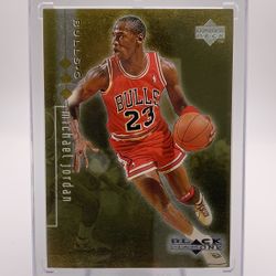Michael Jordan 1998 Upper Deck Black Diamond Triple GOLD Card /1500