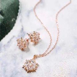 Swarovski Necklace And Earrings
