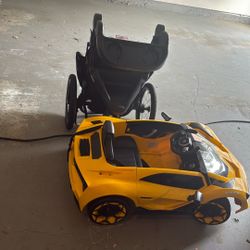Stroller And Remote Lamborghini For 1-3 Yr Old