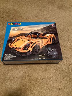 WisePlay / CaDA Hi-Tech "Orange Sunrise" Remote Control Sports Car (Set C51051W)