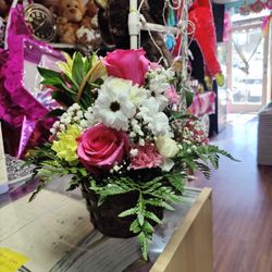 Básquet Flowers Med Size