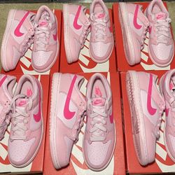 Nike Dunk Low Triple Pink PS Preschool Size 3Y, 2.5Y, 2Y, 1.5Y, 1Y, 13C, 12C, 11C Deadstock/Brand New With Receipt!