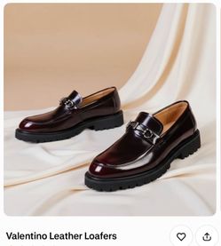 Valentino Loafers Men Burgundy