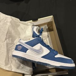 Born X Raised Nike Dunk SB One Block At A Time Sz 9.5