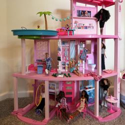 Barbie Dream House with Barbies and Accessories 