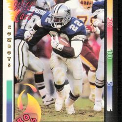 Super Nice 1992 Emmitt Smith Wild Card Pro Picks  1 Of 8 Near Mint Or Better 