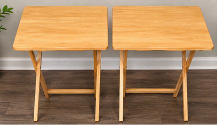 Set of 2 Wooden Folding