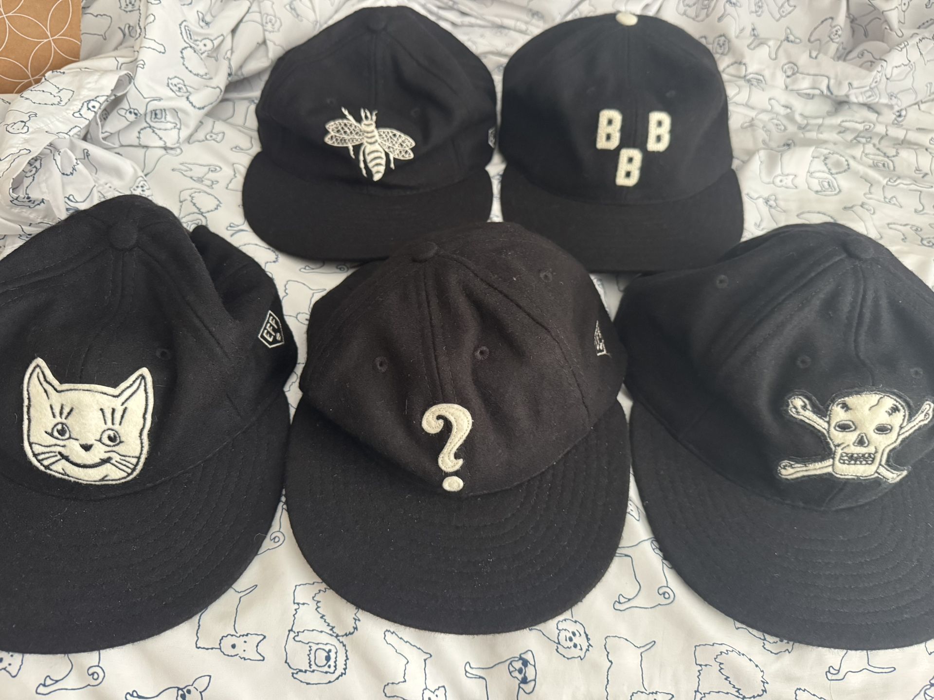 Ebbets Field Flannel Wool Baseball Ballcaps Hats Caps