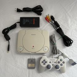 PsOne Original PlayStation Slim PS One Console Bundle 