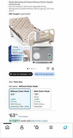Alcedo Alternating Pressure Mattress System/ Colchon Inflable antiescaras