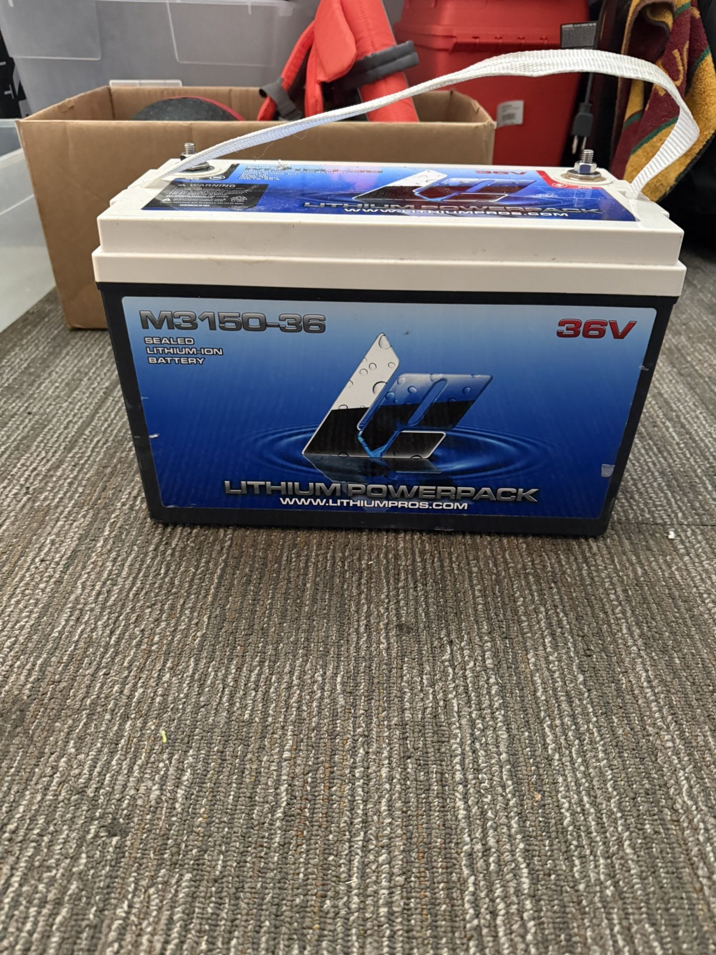 36v Lithium Power Pro Deep Cycle Battery