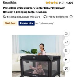 portable baby bassinet/playpen