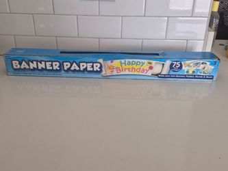 Banner Paper 75 Feet Of Paper For Painting And Posters- Partially Used