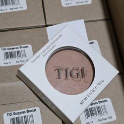 $1512 Retail Value 36 Piece Lot Box Beauty Makeup Cosmetic TIGI Gorgeous Bronzer Or Foundation Or Eyeshadow $50 Each Case 