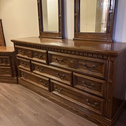 Dresser with nightstand