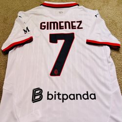 2024/25 A.C. Milan ‘Santiago Gimenez #7’ Away Soccer Jersey
