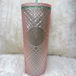 Starbucks 2023 Pink And Green Jeweled