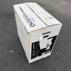 KOHLER Elliston White Elongated Chair height 12-in Rough-In WaterSense 1.28 GPF Soft Close 2-piece Toilet