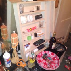 Hand Crafted Wooden Shelf 