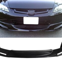 Fits 03-05 Honda Accord Sedan 4Door Mugen Style Front Bumper Lip Spoiler PU