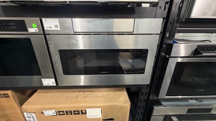NEW | SHARP 24” Microwave Drawer with Easy Touch Model: SMD2470ASY  Upgrade your kitchen with the premium Sharp Microwave Drawer, designed for a sleek