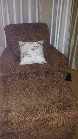 Ashley sofa chair and footrest