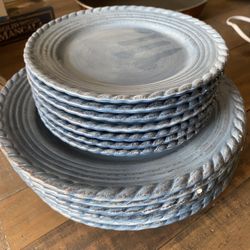 Blue plate set