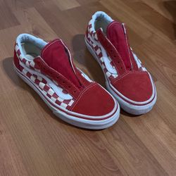 Red Checkered Vans
