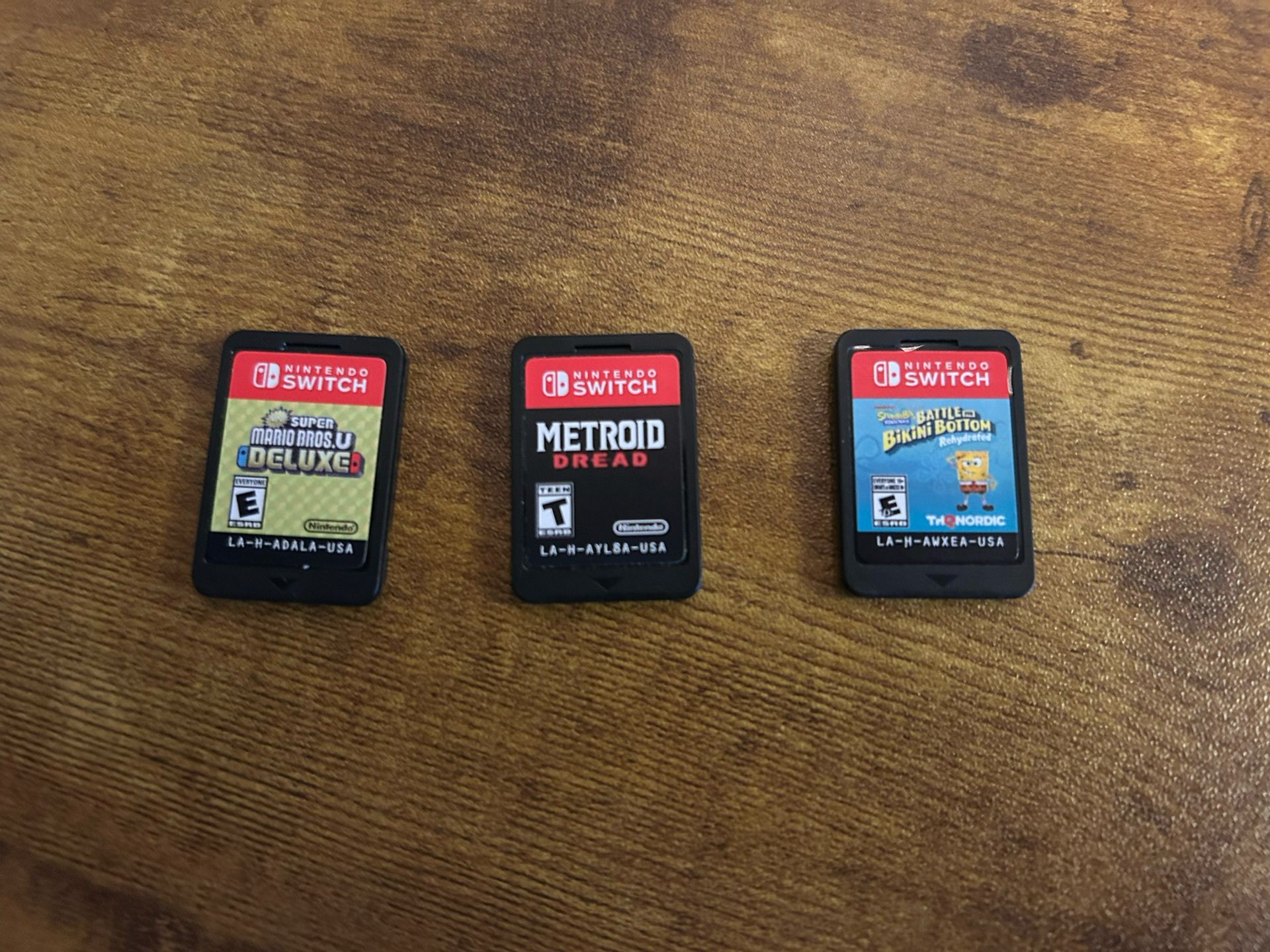 Switch Games - Mario, Metroid, SpongeBob