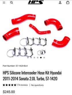 HPS Sillicone Intercooler Hose Kit Hyundai Sonata Kia Optima