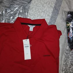 brand New Red Calvin Klein Size M - Medium T shirt 