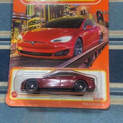 Matchbox Tesla Model S, red 89/100, HVL42