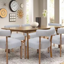 Set of 6 luxury dining chairs 🪑✨ Available in 5 elegant colors — Free shipping!”