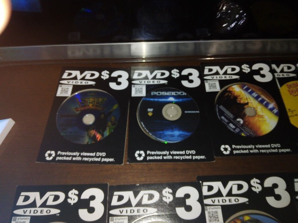 25 Dvds.less than a dollar each