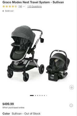 Graco Modes Nest Travel System w/2 Bases