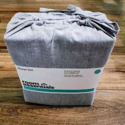 New Twin Size Sheet Set- Grey