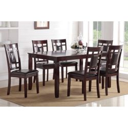 Brown Dining Table Set 