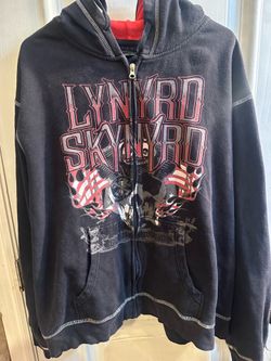 Lynyrd Skynyrd black zip up hoodie