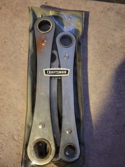 Craftsman 5 Piece Sae Box End Ratchet Wrench Set USA 4368