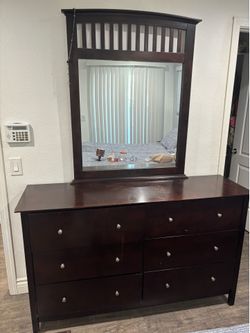 Cherry wood dresser