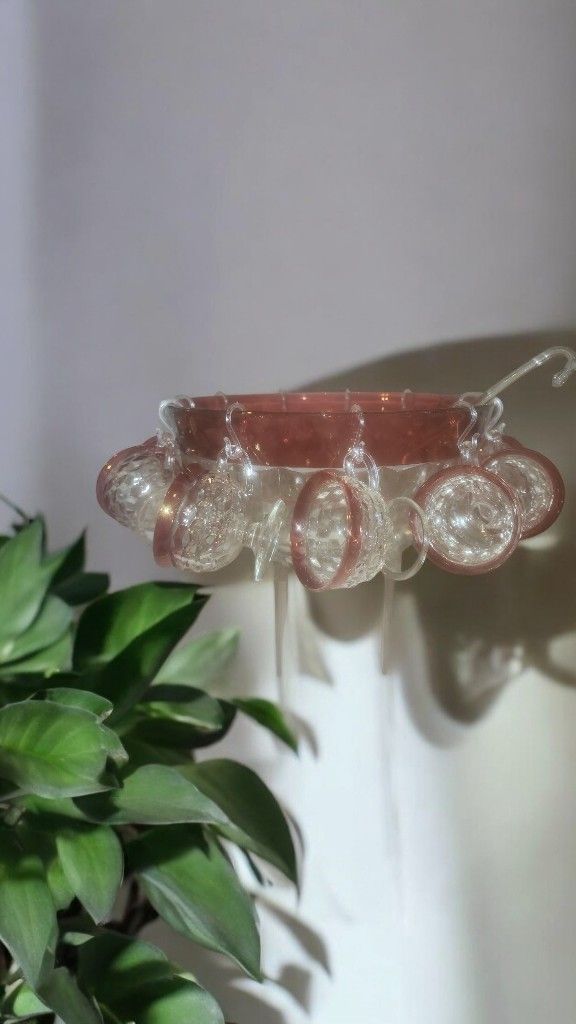 Vintage Indiana Glass Co, 1930's, 1960's, 1980's. Diamond Point, Fired On Ruby