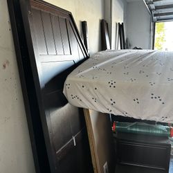 Top Portion (ONLY) Of Bunk Bed With Side Desk,  Mattress Included 